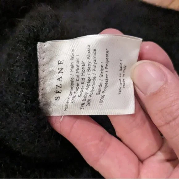 Sezane Black Cardigan Sweater - Picture 8 of 8